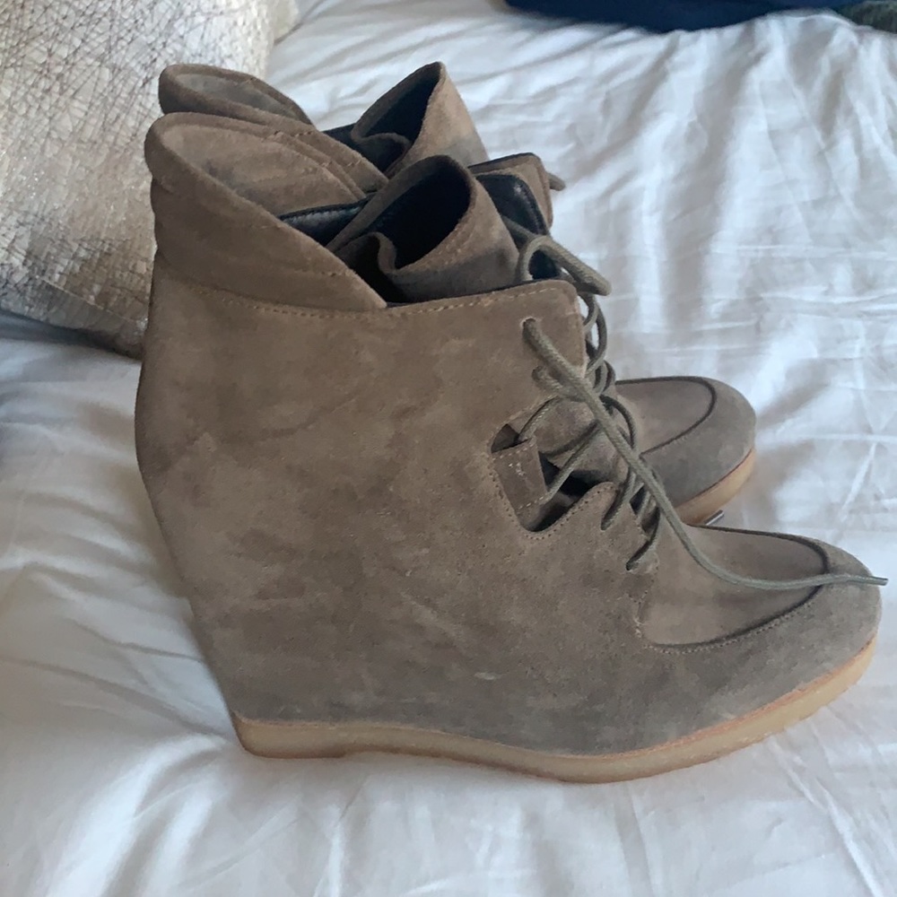 Stuart Weitzman Wedge Booties. - image 2